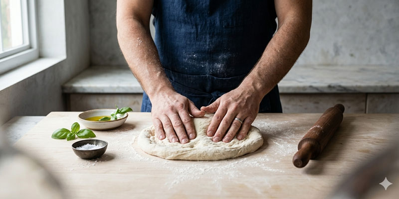 Easy Pizza Dough: Knead by Hand, Mixer, or Food Processor!